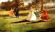 Winslow Homer Croquet Players Sweden oil painting reproduction